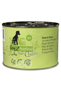 Dogz Finefood Classic N.04 Kurczak i bażant puszka 200g