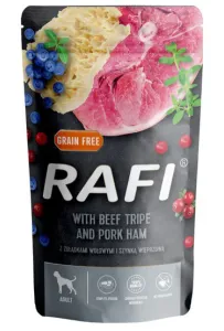 Rafi Pies Żołądki wołowe i szynka wieprzowa saszetka 500g