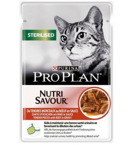 Purina Pro Plan Cat Sterilised wołowina saszetka 85g