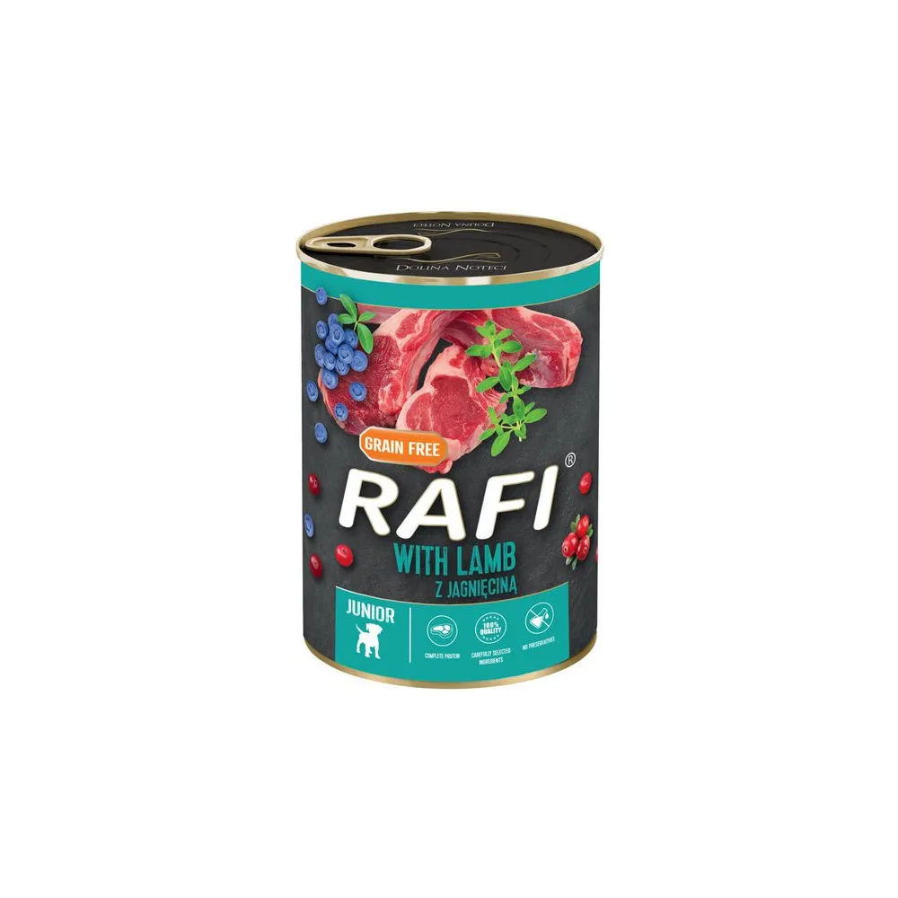 Rafi Pies Junior Jagnięcina puszka 400g