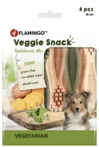 Flamingo Veggie gryzak szczoteczka 10cm/8szt