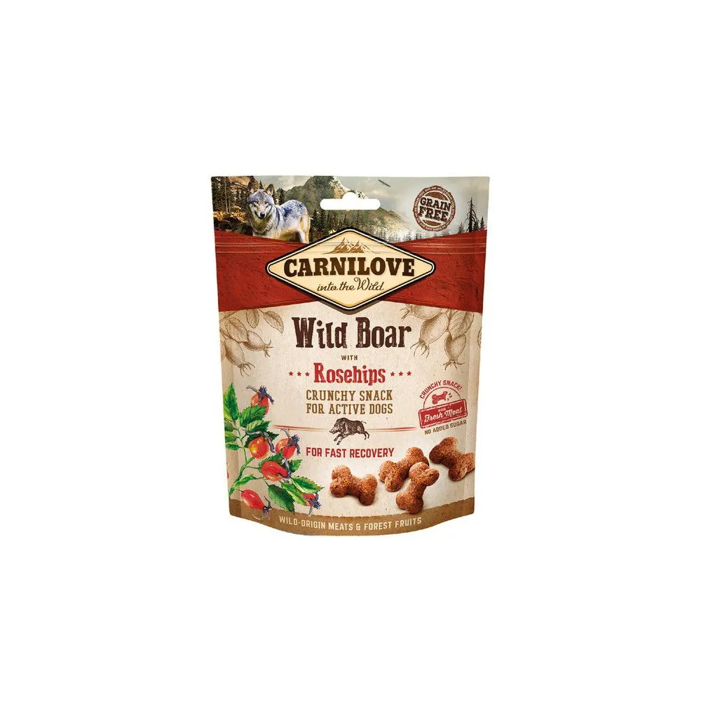 Carnilove Dog Snack Fresh Crunchy Wild Boar+Rosehips 200g