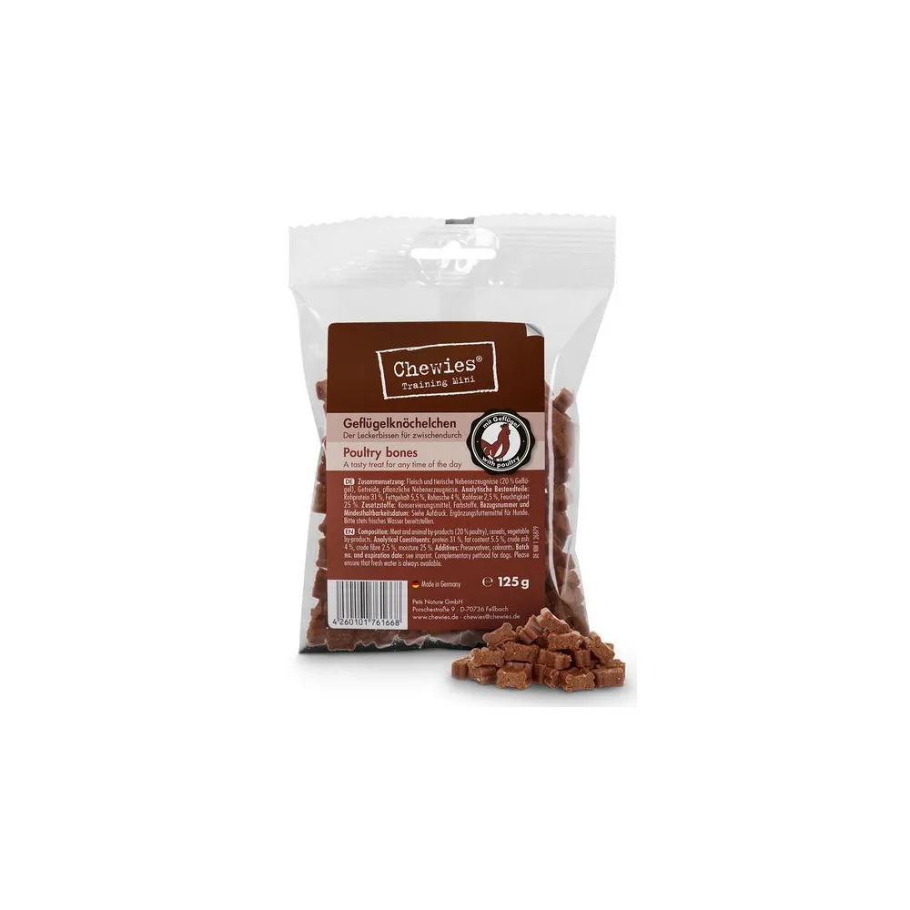 Chewies Training Kosteczki Mini Drób 125g