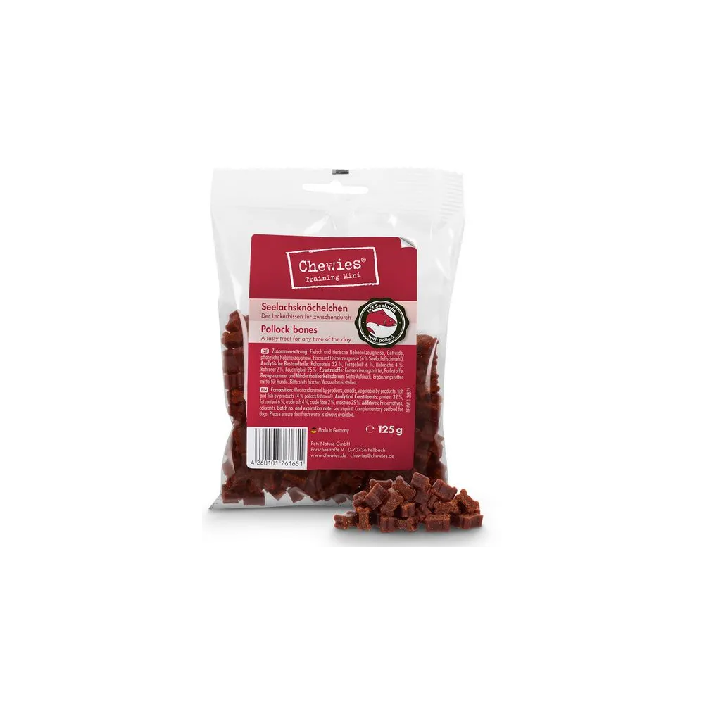 Chewies Training Kosteczki Mini Łosoś 125g