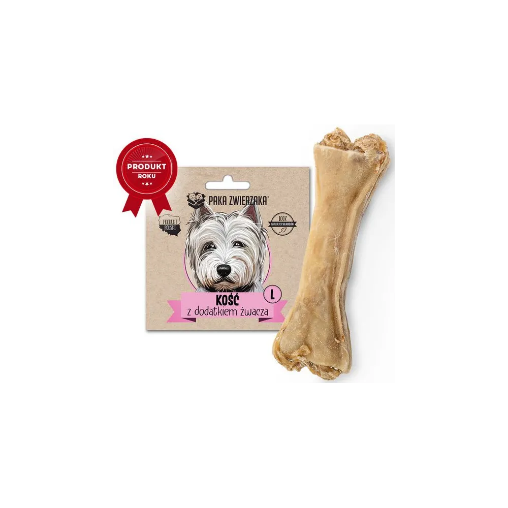 Paka Zwierzaka Kość z dodatkiem żwacza L 13,5cm