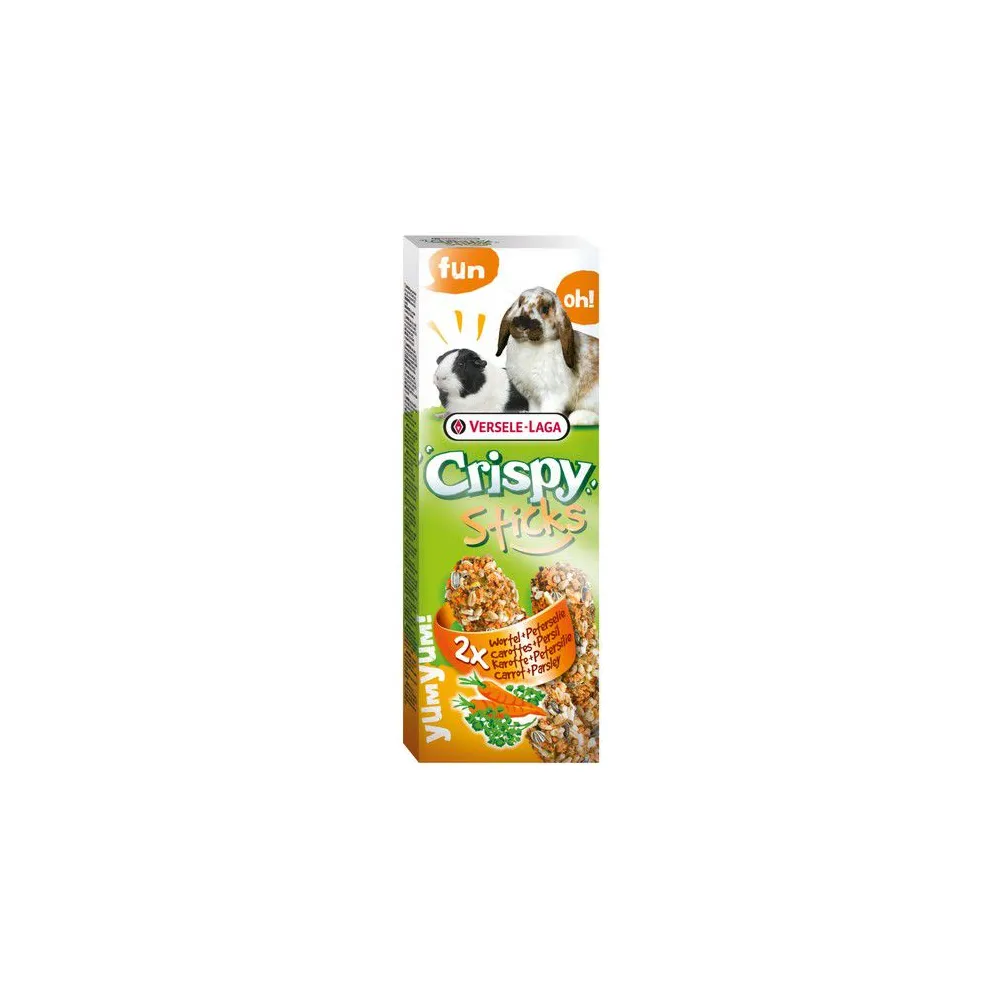 Versele-Laga Crispy Sticks Rabbit & Guinea Pig Carrot - kolby dla królików i świnek z marchewką 110g