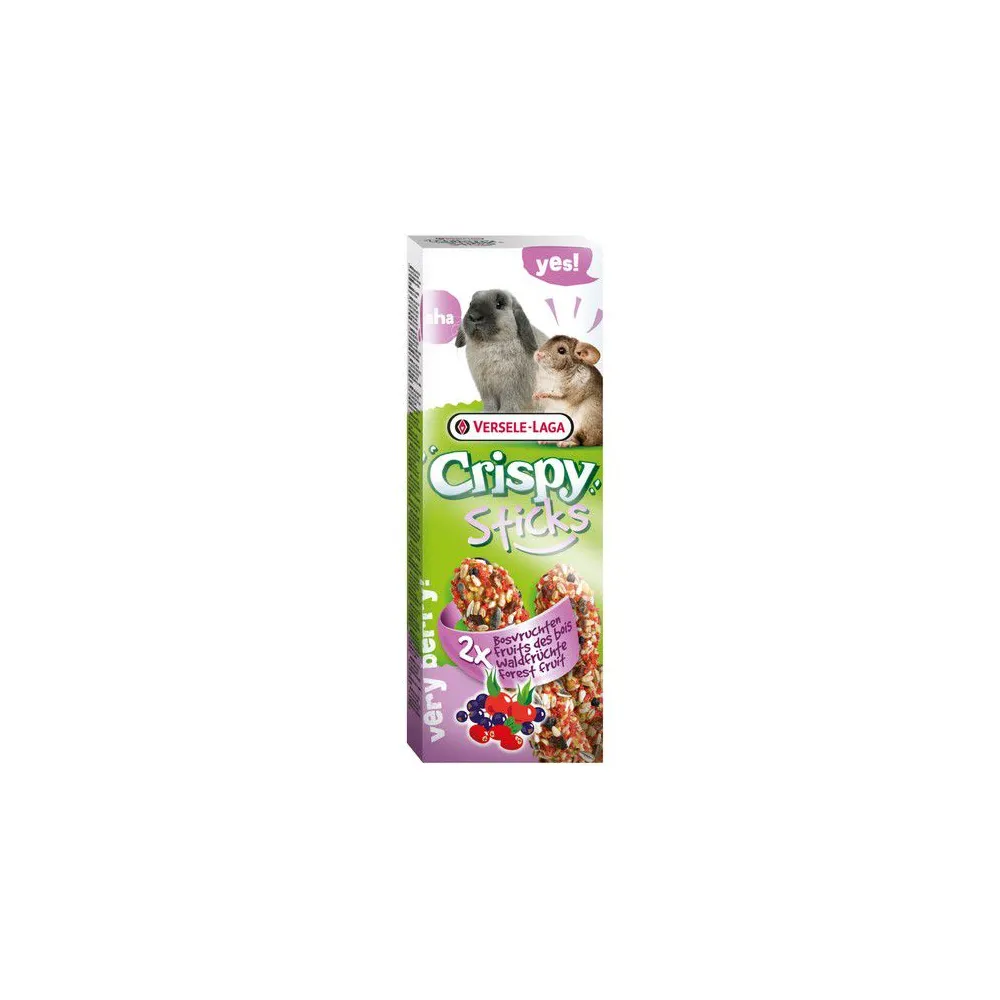 Versele-Laga Crispy Sticks Rabbit & Chinchilla Forest Fruits - kolby dla królików i szynszyli z leśnymi owocami 110g