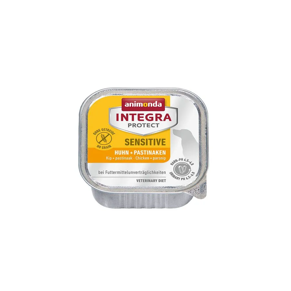 Animonda Integra Protect Sensitive dla psa kurczak + pasternak tacka 150g