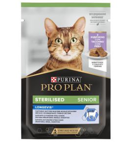 Purina Pro Plan Cat Sterilised 7+ indyk saszetka 75g