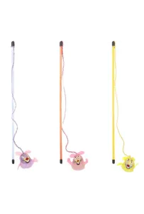 FLAMINGO WĘDKA DLA KOTA SZZUREK MIX KOLORÓW