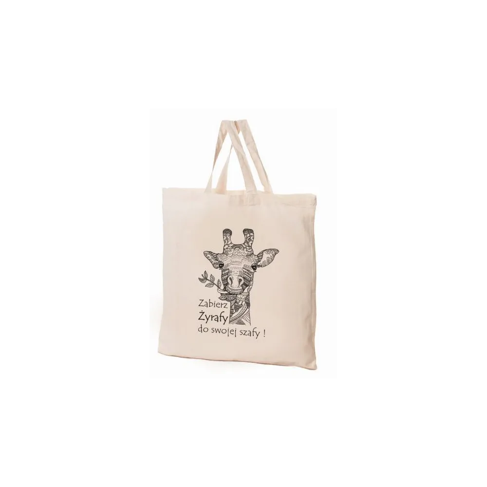 Torba bawełniana 38x42x10cm Zwierzaki - żyrafa