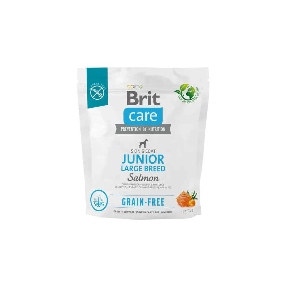 Brit Care Grain Free Junior Large Breed Salmon 1kg