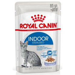 Royal Canin Indoor Sterilised Jelly karma mokra dla kotów dorosłych sterylizowanych, przebywających w domu saszetka 85g