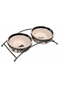 Trixie Miski ceramiczne 0,6L na stojaku [24641]