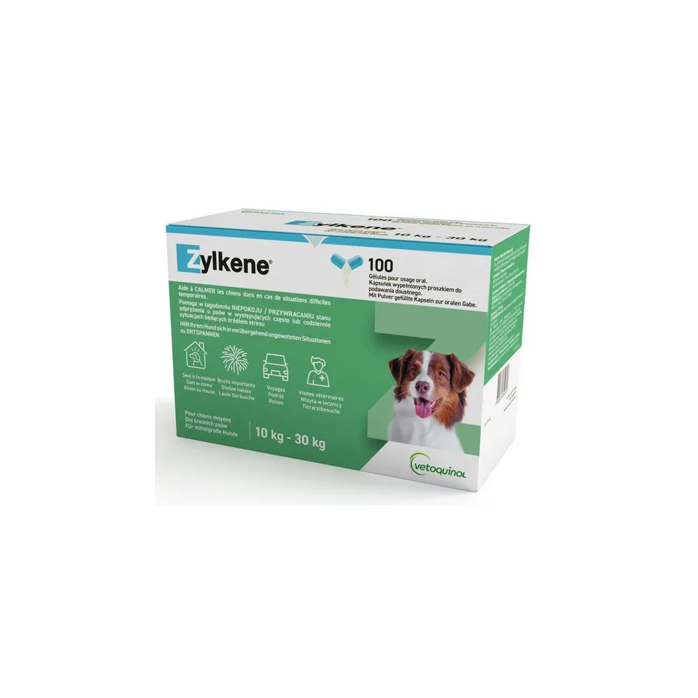 Vetoquinol Zylkene 225mg dla psów 10-30kg - blister 10 kapsułek