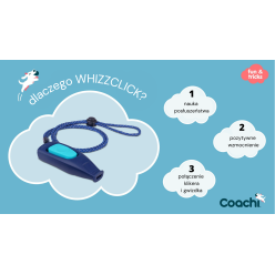 Coachi Whizzclick Gwizdek Clicker 2W1 Navy Ciemny