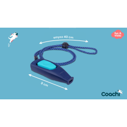 Coachi Whizzclick Gwizdek Clicker 2W1 Light Blue