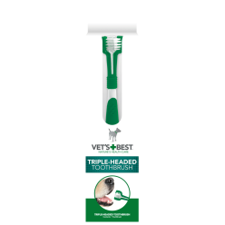 VET'S BEST SZCZOTECZKA DO ZĘBÓW 3-GŁOWICOWA