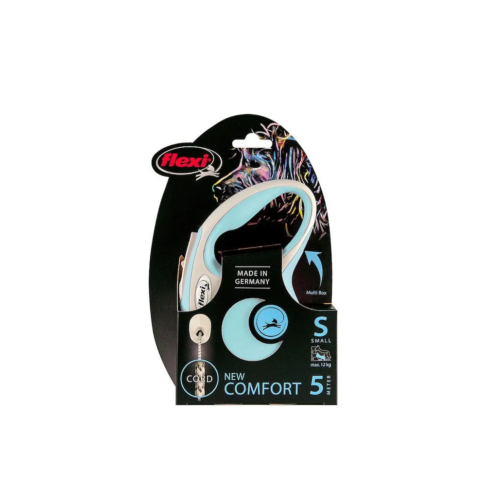 Flexi New Comfort Linka S 5M/12Kg         Błękitna