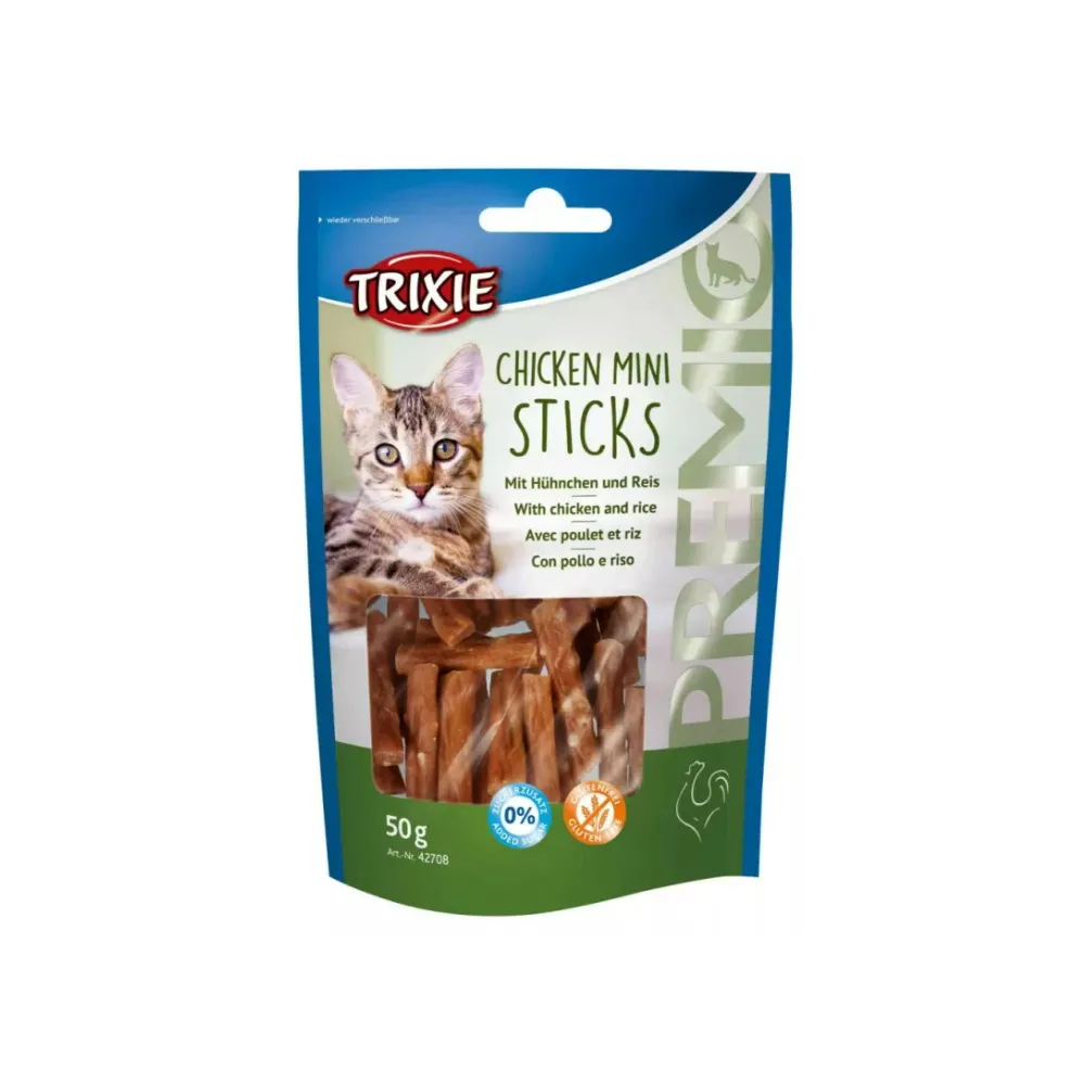 Tx-42708 Premio Kot Mini Sticks Kur/Ryż  50G /12