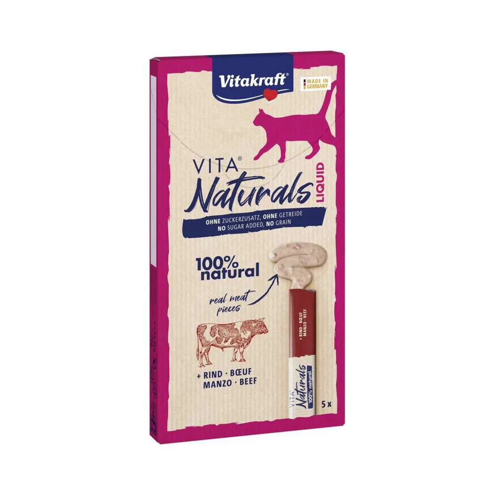 Vitakraft Kot 6X15G Naturals Liquid Beef  /11