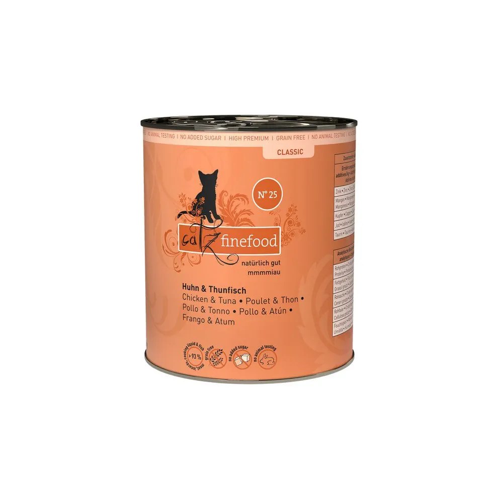 Catz Finefood Classic N.25 Kurczak i Tuńczyk puszka 800g