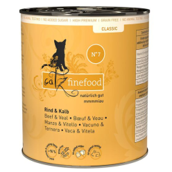 Catz Finefood Classic N.07 Wołowina i cielęcina puszka 800g