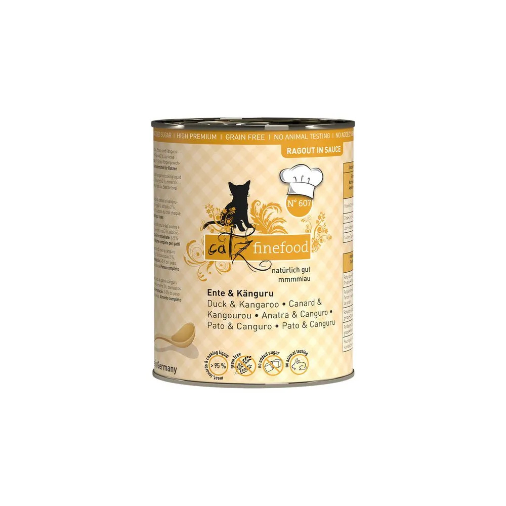 Catz Finefood Ragout N.607 Kaczka i Kangur puszka 380g