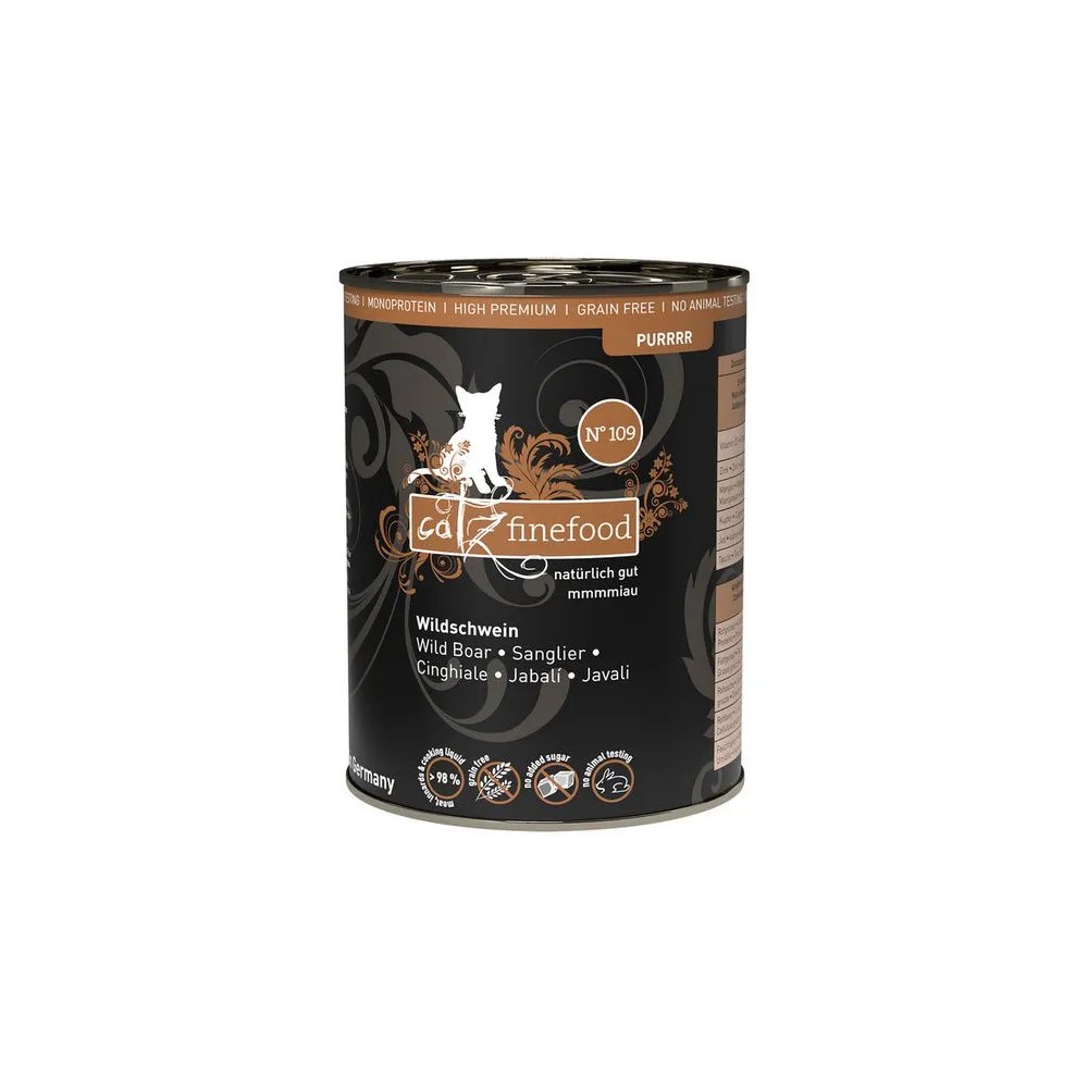 Catz Finefood Purrrr N.109 Dzik puszka 400g