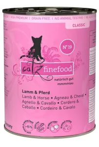 Catz Finefood Classic N.19 Jagnięcina i Konina puszka 400g