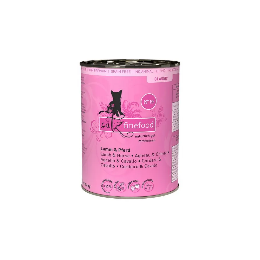 Catz Finefood Classic N.19 Jagnięcina i Konina puszka 400g