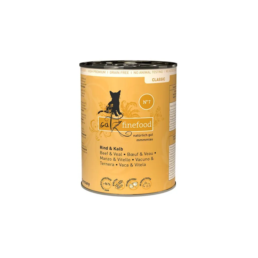 Catz Finefood Classic N.07 Wołowina i cielęcina puszka 400g
