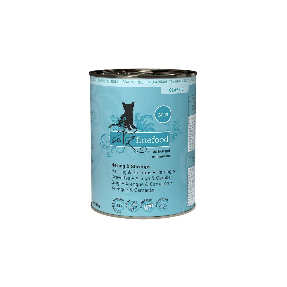 Catz Finefood Classic N.13 Śledź i Krewetki puszka 400g