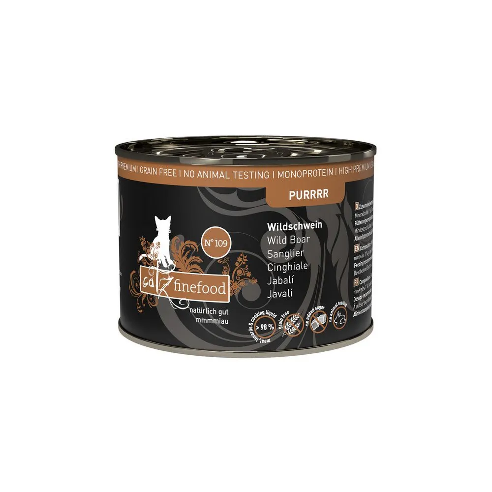 Catz Finefood Purrrr N.109 Dzik puszka 200g