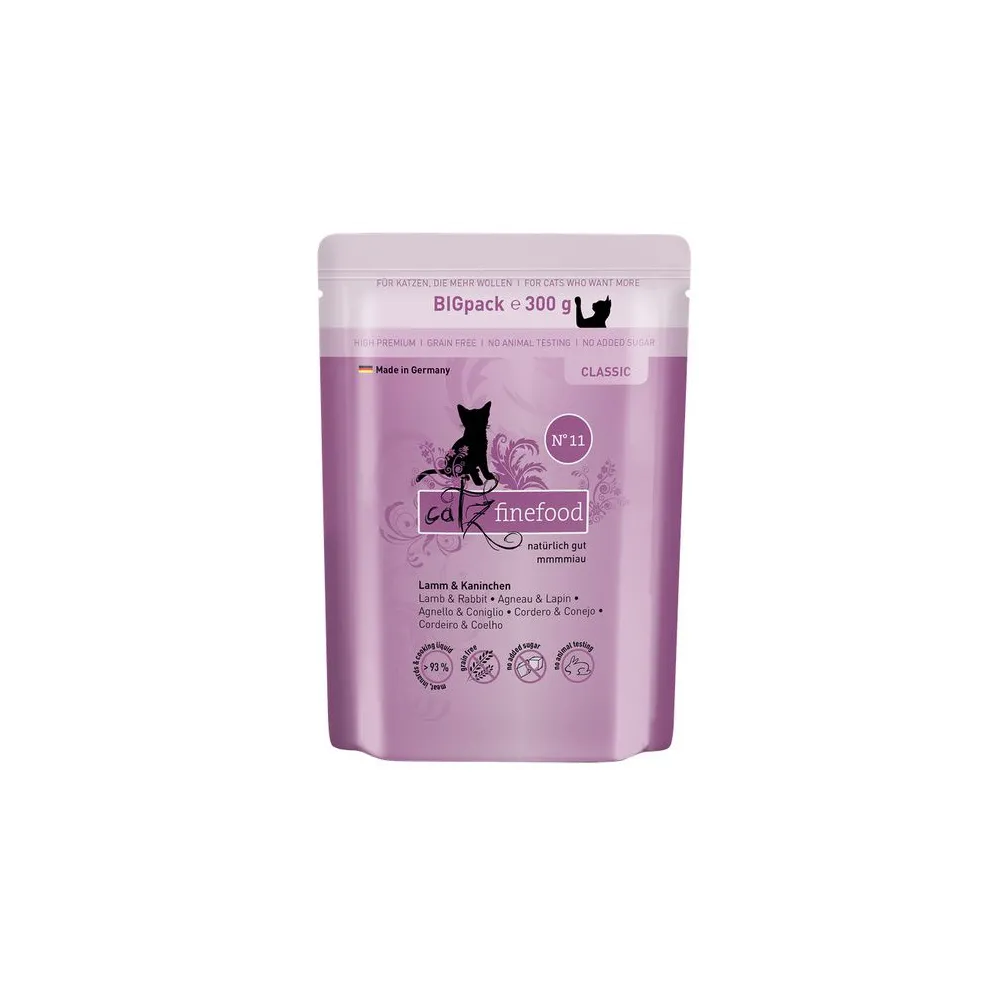 Catz Finefood Classic N.11 Jagnięcina i Królik saszetka 300g