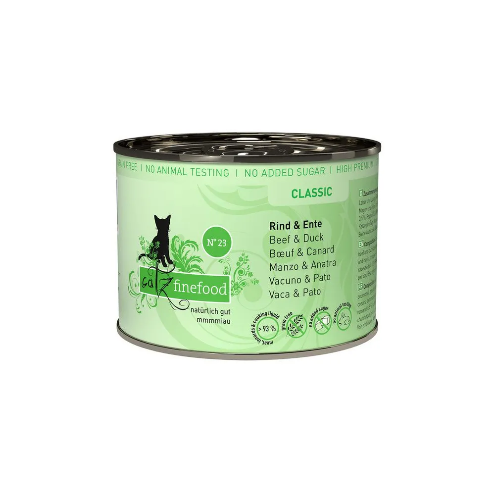 Catz Finefood Classic N.23 Wołowina i Kaczka puszka 200g