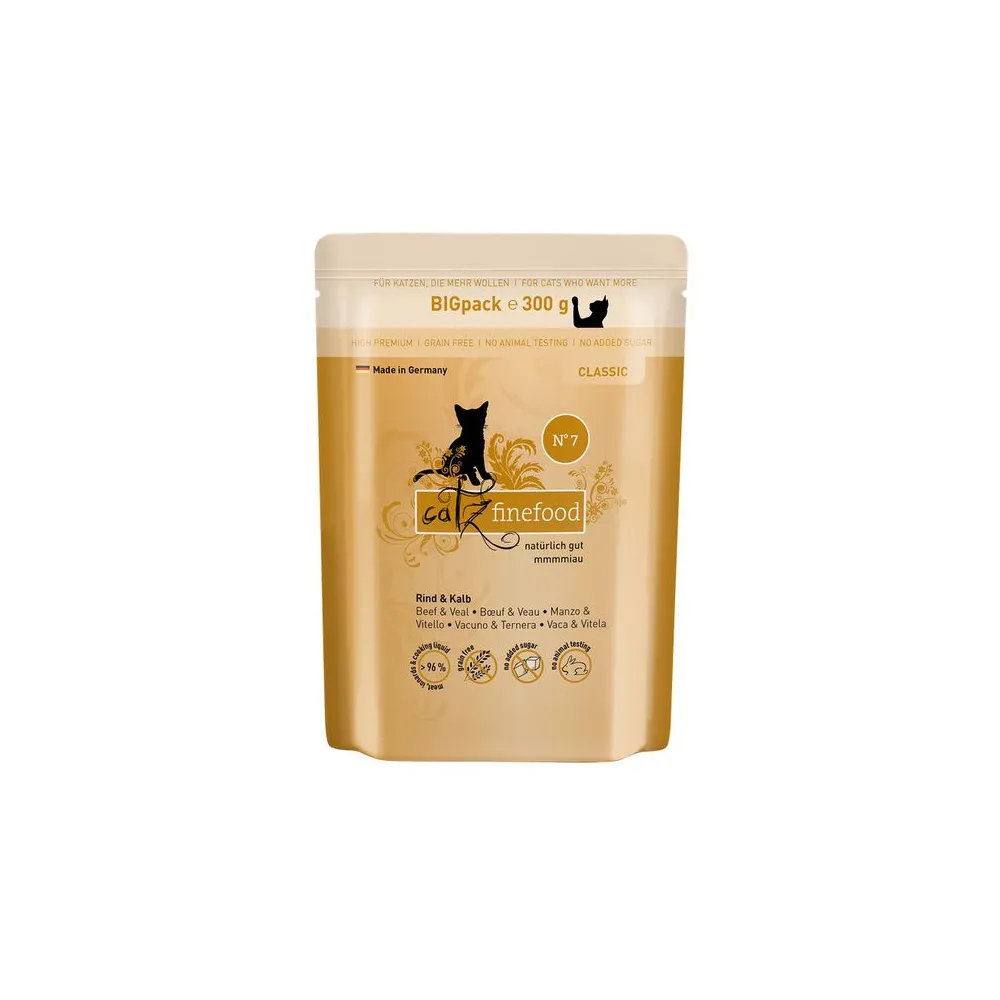 Catz Finefood Classic N.07 Wołowina i cielęcina saszetka 300g