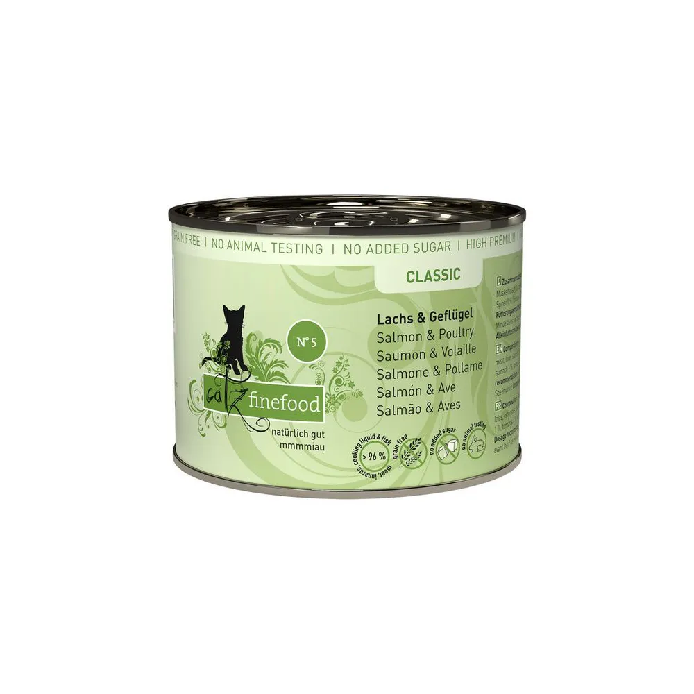 Catz Finefood Classic N.05 Łosoś i drób puszka 200g