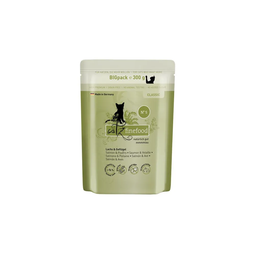 Catz Finefood Classic N.05 Łosoś i drób saszetka 300g