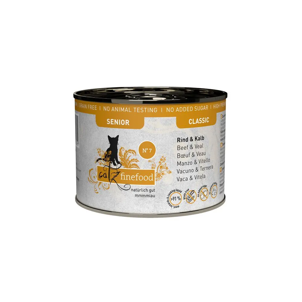 Catz Finefood Classic Senior N.07 Wołowina i cielęcina puszka 200g