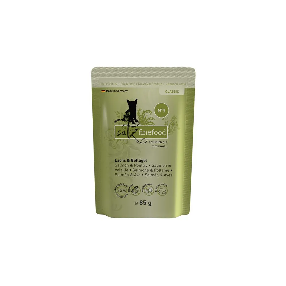 Catz Finefood Classic N.05 Łosoś i drób saszetka 85g