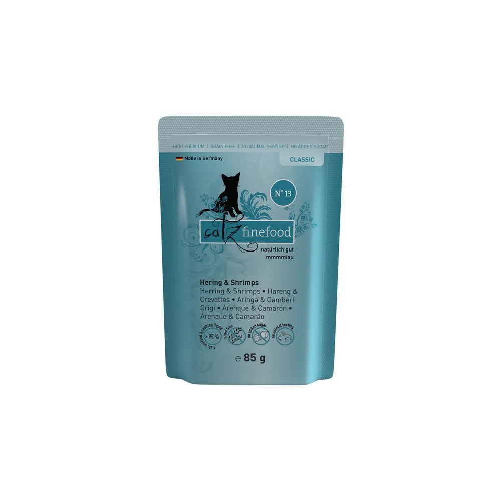 Catz Finefood Classic N.13 Śledź i Krewetki saszetka 85g