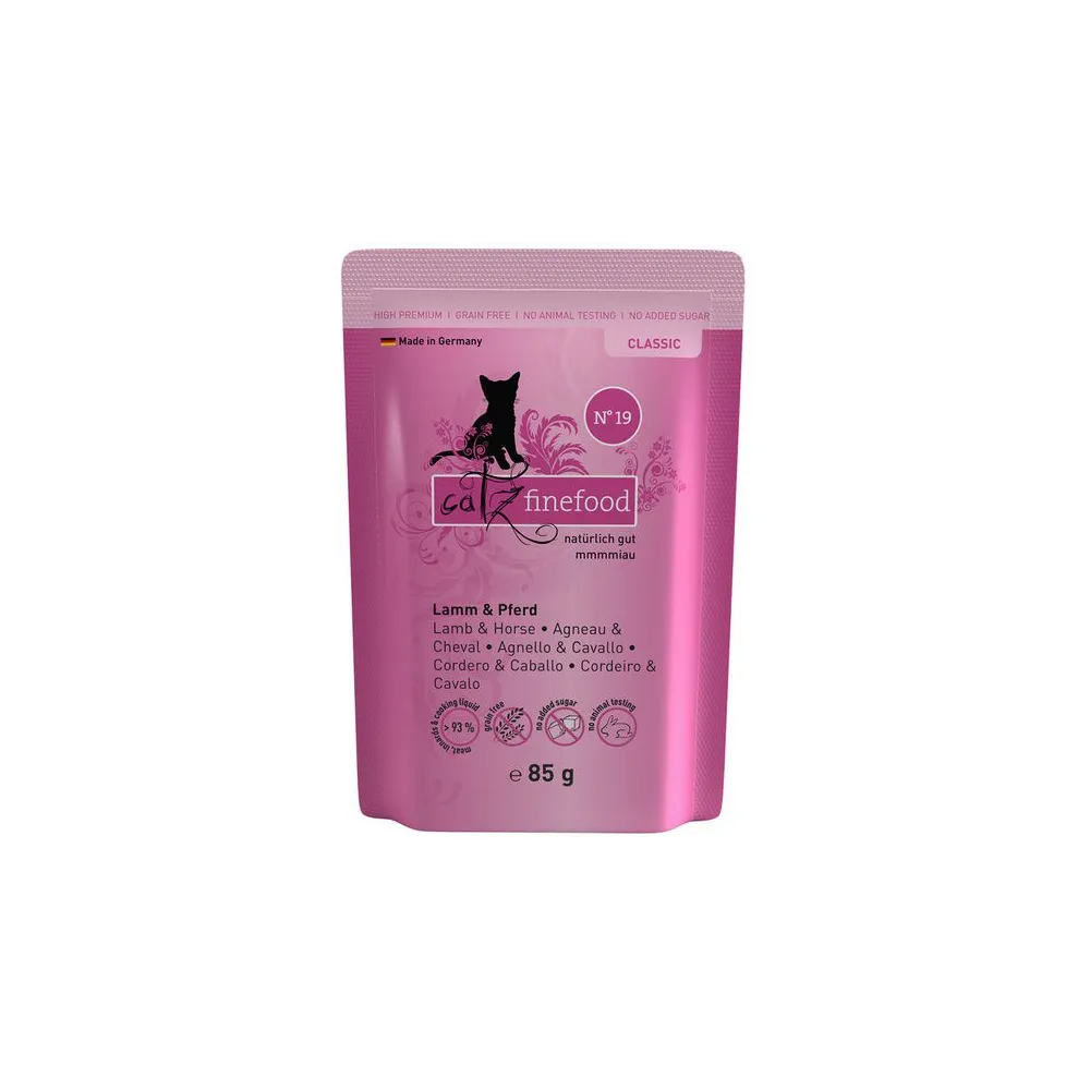 Catz Finefood Classic N.19 Jagnięcina i Konina saszetka 85g