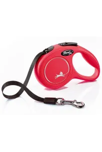 Flexi New Classic Smycz taśma XS 3m czerwona [FL-3105]