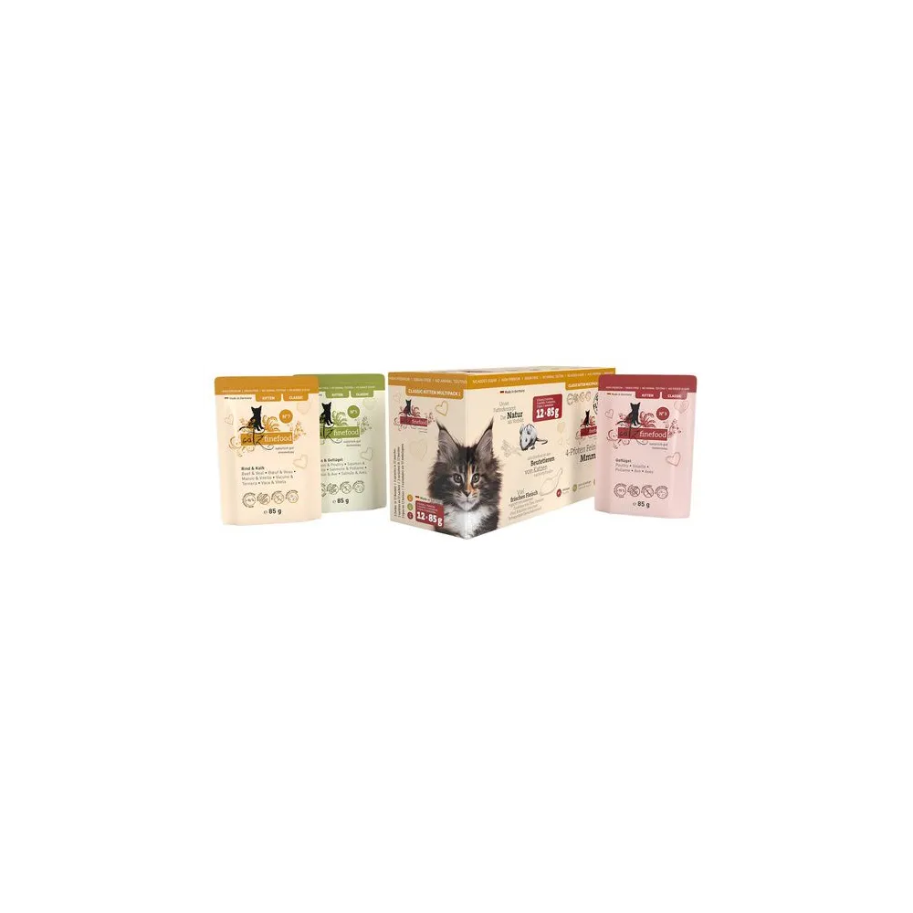 Catz Finefood Classic Kitten Multipack saszetki 12x85g