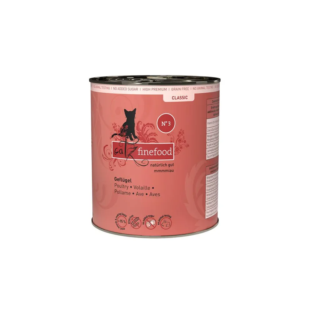 Catz Finefood Classic N.03 Drób puszka 800g