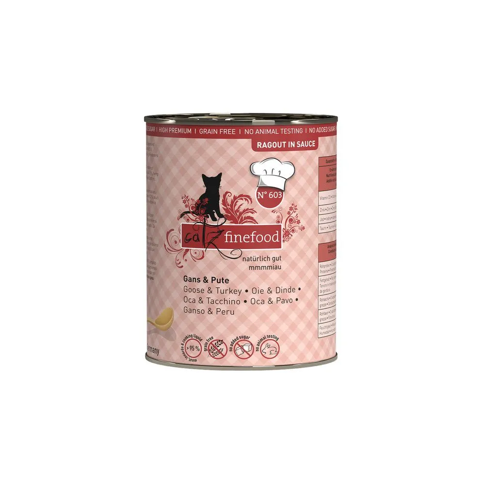 Catz Finefood Ragout N.603 Gęś i Indyk puszka 380g