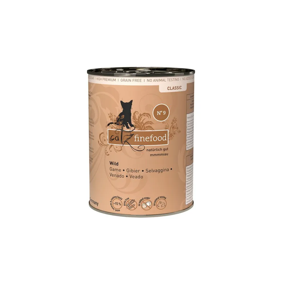 Catz Finefood Classic N.09 Dziczyzna puszka 400g