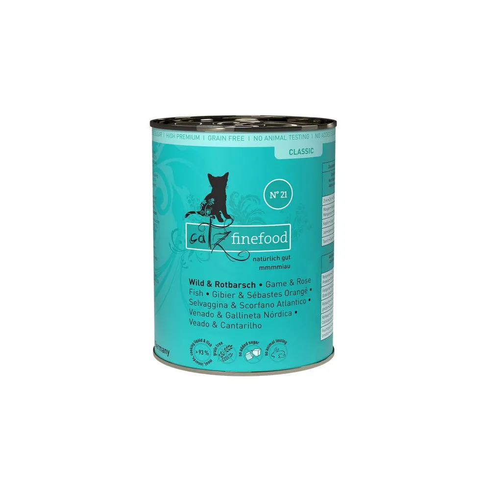 Catz Finefood Classic N.21 Dziczyzna i Karmazyn puszka 400g