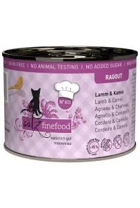 Catz Finefood Ragout N.611 Jagnięcina i Wielbłąd puszka 190g